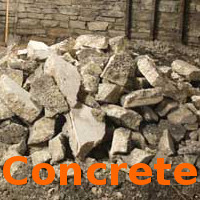 Concrete rubble