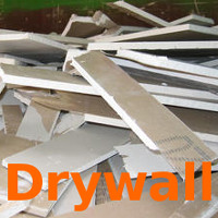 Drywall scraps